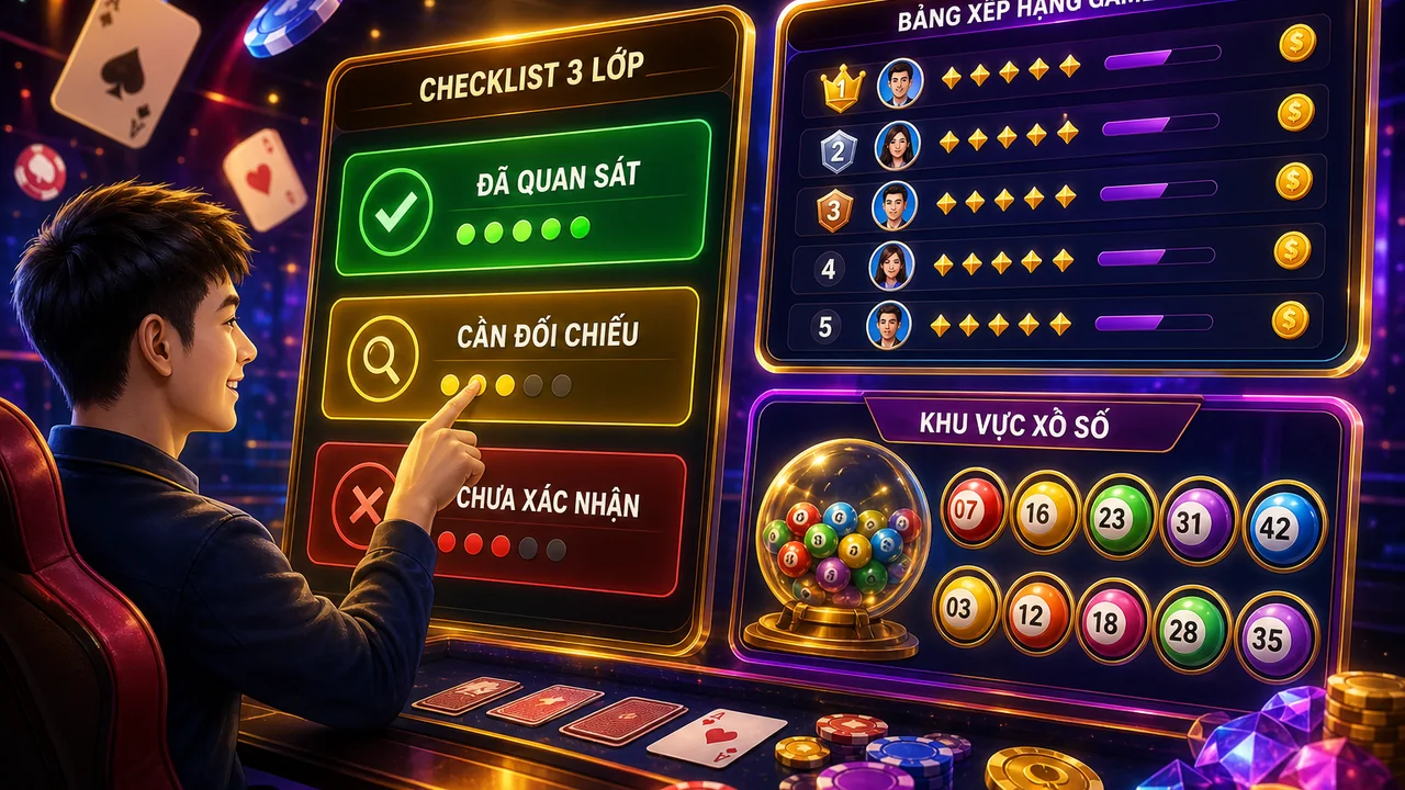 Checklist đọc bảng xếp hạng và kiểm tra tin chưa xác nhận về king33